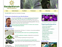 Tablet Screenshot of gardenforumhorticulture.co.uk